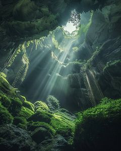 Berglandschaft im Glanzlicht
