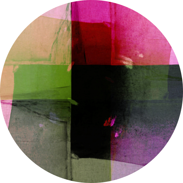 Abstract schilderij in warme kleuren (gezien bij vtwonen) van Studio Allee