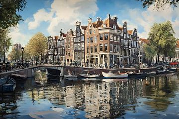 Amsterdam grachtenpanden van But First Framing