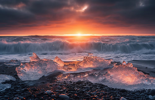 Sonnenaufgang am Atlantik