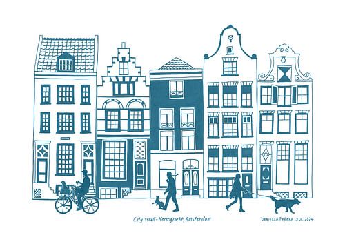 Nederlandse grachtenpanden & Honden