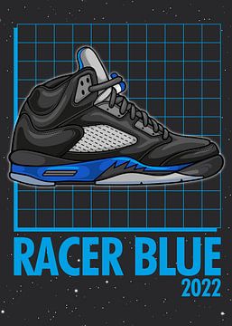 Air Jordan 5 Retro Racer Blue Sneaker van Adam Khabibi