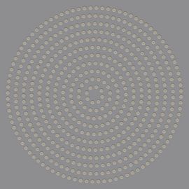 Moderne abstrakte geometrische minimalistische Kunst. Kreise auf hellgrau von Dina Dankers