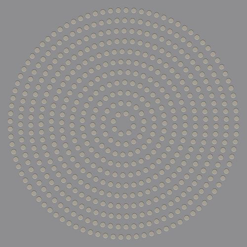 Art moderne abstrait géométrique minimaliste. Cercles sur gris clair