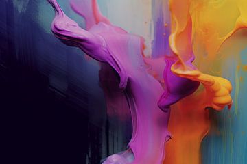 Moderne et abstrait : "Neon splash&quot ; sur Studio Allee