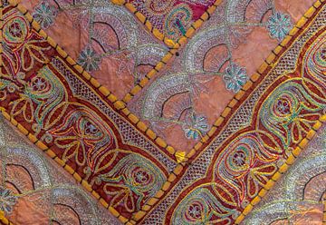 Seamless knitted pattern with oriental art by Animaflora PicsStock