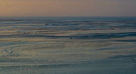 Panorama aérien de la mer des Wadden.