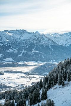 winterliche Landschaft im Allgäu von Leo Schindzielorz