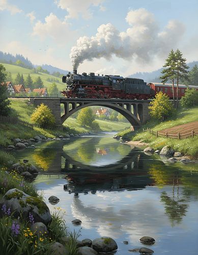 Steam Shadows on the Clear River
