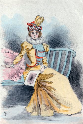 Mode 1890, Mode dans le Paris du XIXe siècle, Henri Boutet, (1851 1919)