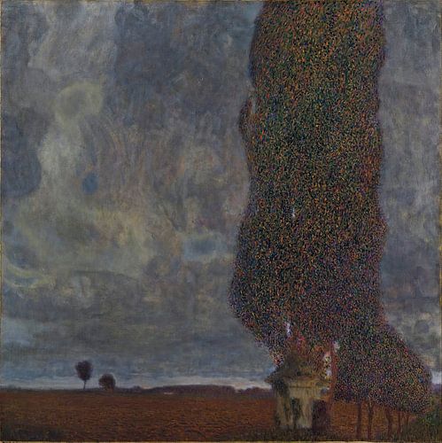 Gustav Klimt - Herannahendes Gewitter (Die große Pappel II) (1903)