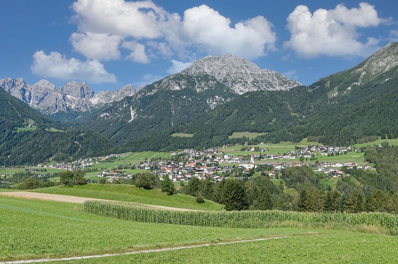 Telfes in de Stubai, Tirol van Peter Eckert