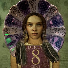 Pop-Art Schönheit Holland Parlemur Stempel von Yvonne Zeldenthuis