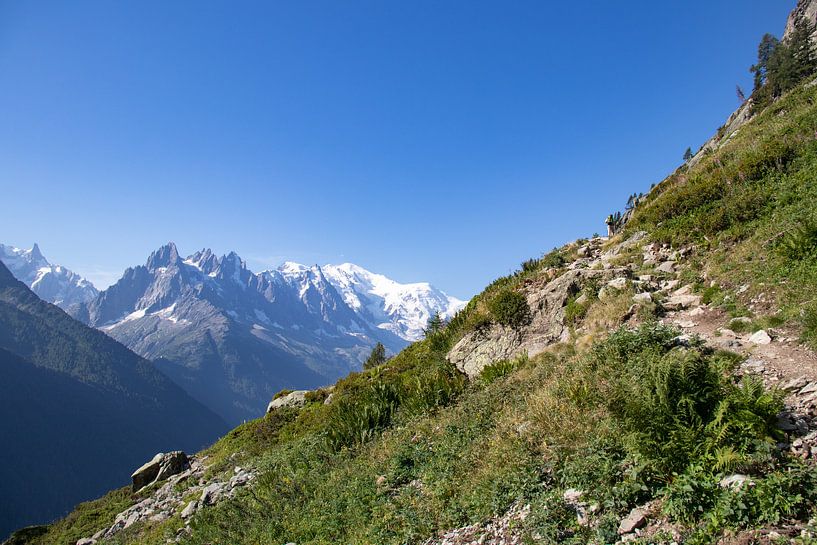 Uitzicht op de Mont Blanc in Frankrijk van Martijn Joosse