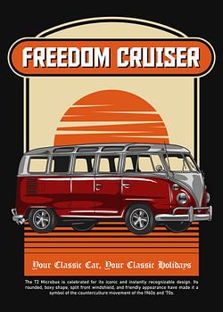 Ikonischer Retro-T2-Van