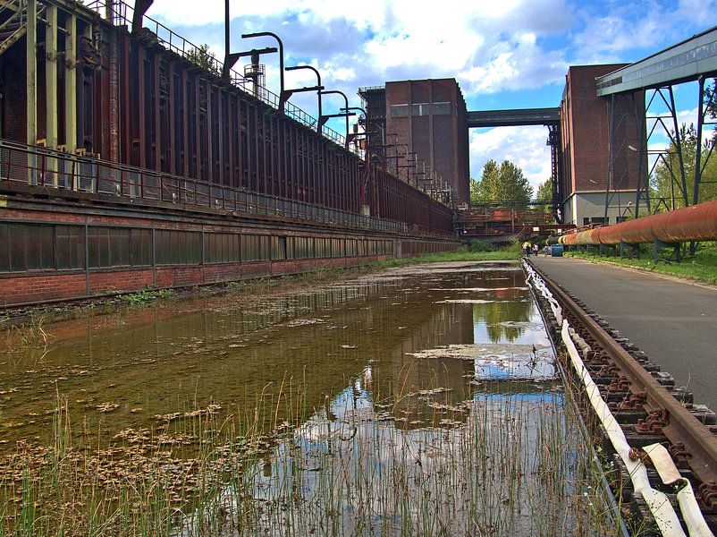 Koelbassin in de cokesfabriek van Edgar Schermaul