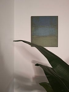 Abstract in deep green shades