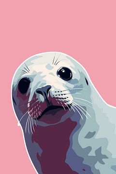 Questionable Seal (Pink) by Whale & Sons