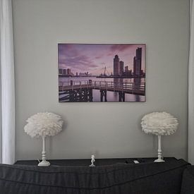 Klantfoto: Sunrise in Rotterdam van Ilya Korzelius, als artframe