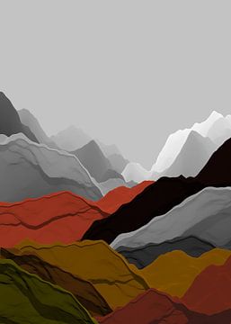 Coloured Mountains 7 by Angel Estevez