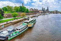Dresden - Historische Alstadtkulisse am Terrassenufer