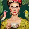 Frida Trinkt Tee von Carina Augusto