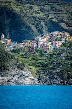 Zicht op Cinque Terre in Italië van Karlijn Meulman
