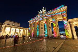 La porte de Brandebourg illuminée sur Tilo Grellmann