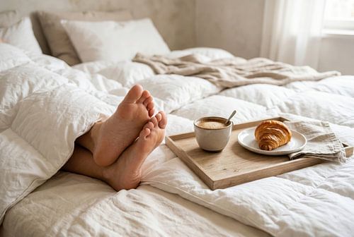 Morgendliche Glückseligkeit im Bett