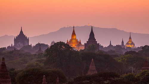 De tempels van Bagan in Myanmar