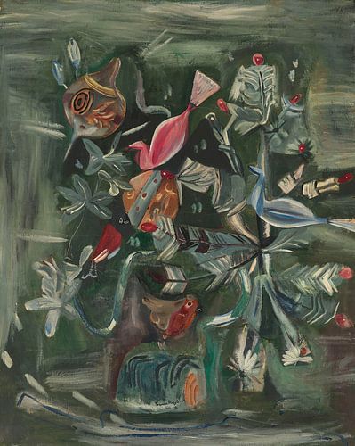 Arbre de Noël, Frances Hodgkins, années 1940