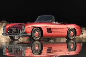 De Mercedes 300SL Roadster uit de jaren zestig van Jan Keteleer