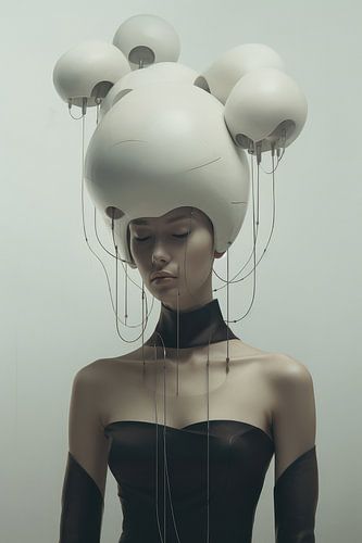 Digital created very beautiful woman in high fashion style