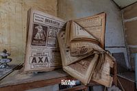 Boek of krant in decay.