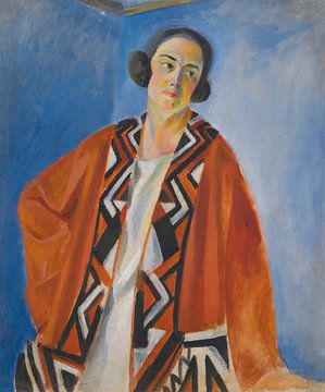 Portret van Hélène Marre (1923) door Robert Delaunay van Peter Balan