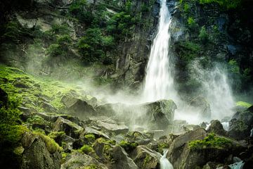 Waterfall in Ticino by Nicc Koch