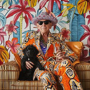 Flamboyante oude man 2 van DNH Artful Living