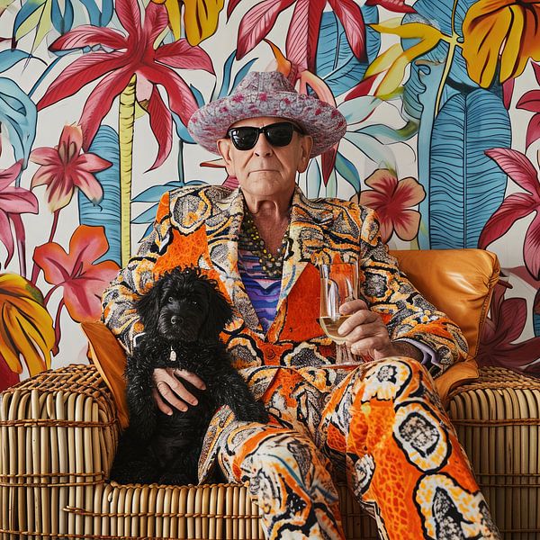 Flamboyant old man 2 by DNH Expressions