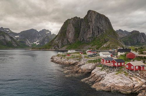 Zonsondergang Lofoten Noorwegen