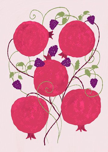 Pomegranate Harvest Wreath