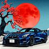 Nissan GT-R R34 Ukiyo-e von MIROKKU