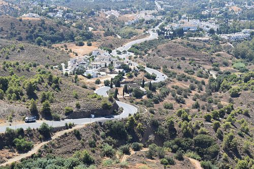 Landschap op het platteland in de zomer