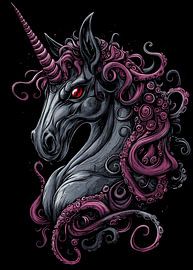Mystisches Einhorn mit Tentakelmuster von Pixelbull Design