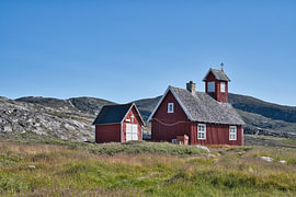 The local church in Ilimanaq by Frank's Awesome Travels