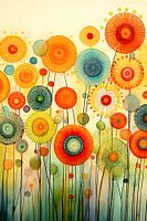 Fleurs modernes