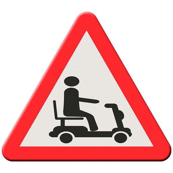Warnschild für Motorroller von Grüntyers .