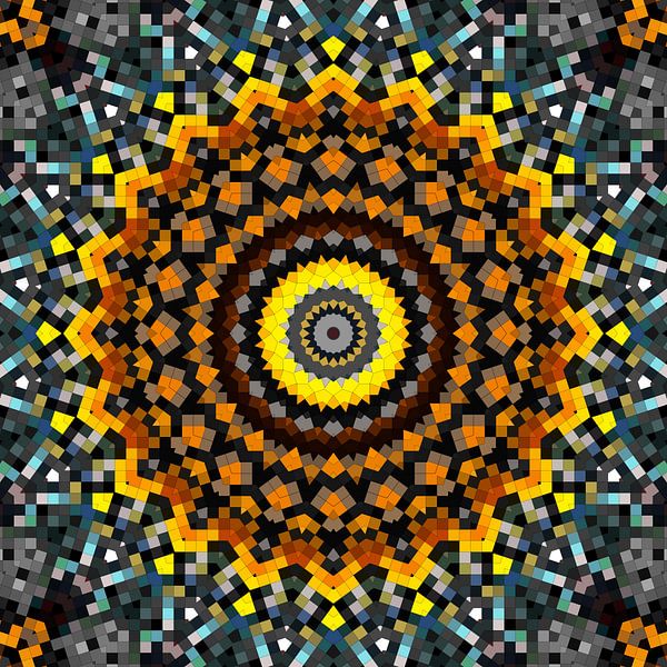Mandala patroon 7 van Marion Tenbergen