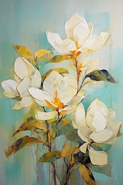 Magnolia bloesem 5 van Bert Nijholt