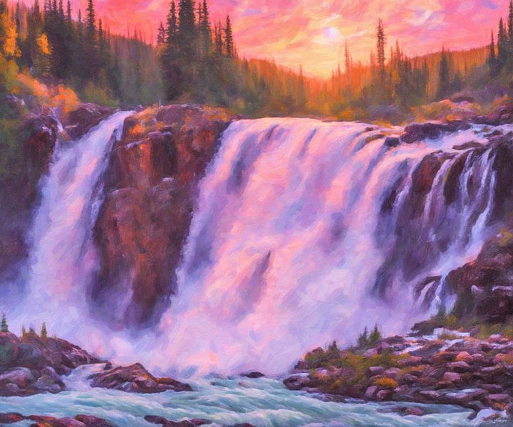 The Shimmering Cascades by Younsi