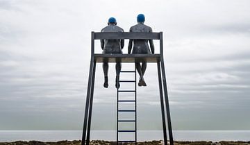 0178 Retter wachen über den Strand von Adrien Hendrickx